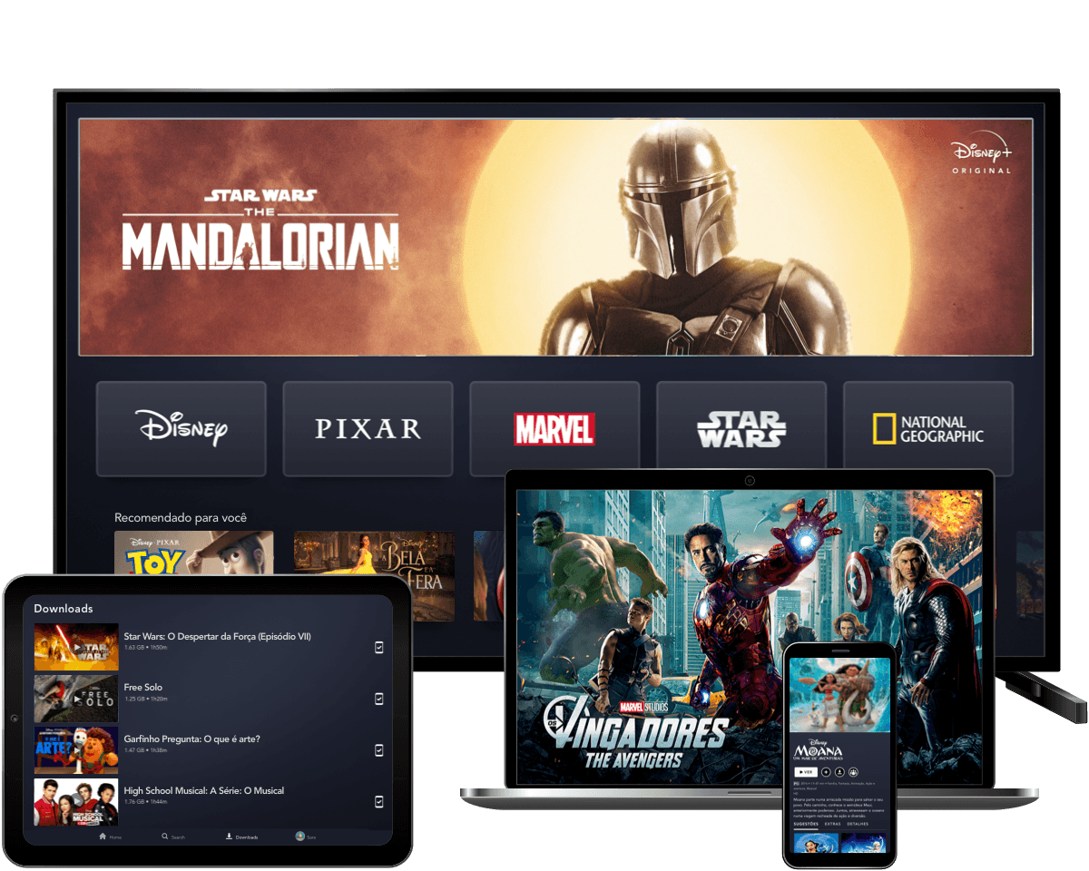 Imagem com Tv, pc, tablet, e mobile